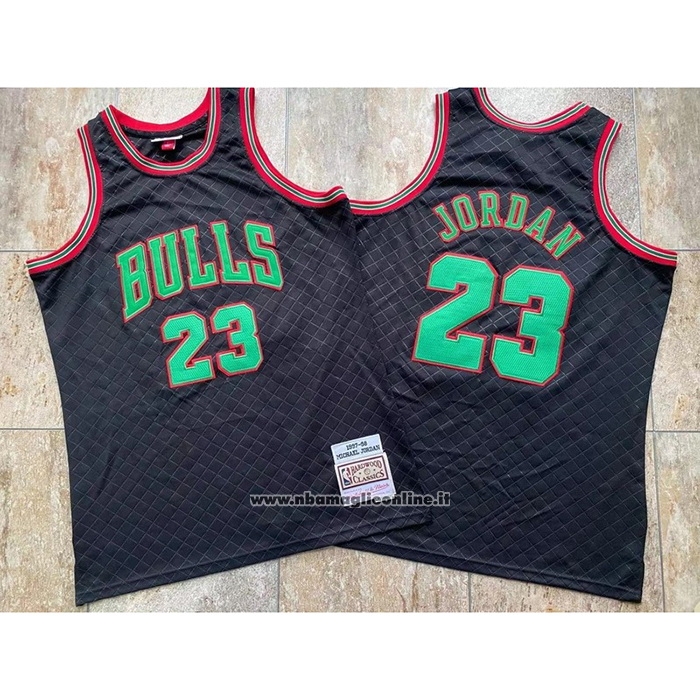Maglia Chicago Bulls Michael Jordan #23 Mitchell & Ness 1997-98 Nero